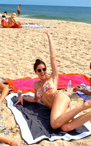 Hilary Rhoda in a bikini