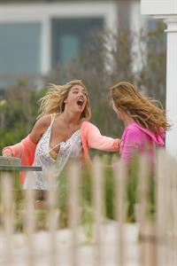 Kate Upton on the set of 'The Other Woman' in NY on June 6, 2013