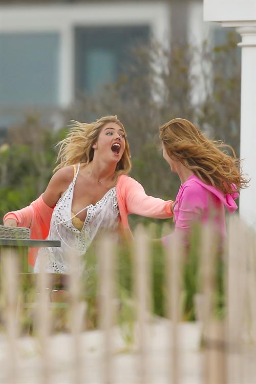 Kate Upton on the set of 'The Other Woman' in NY on June 6, 2013