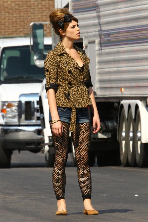 Ashley Greene on the set of lol Laughing out Loud in Detroit July 16, 2010 