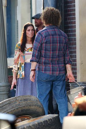 Ashley Greene on the set of CBGB in Savannah on July 2, 2012