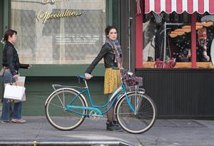 Ashley Greene on the set of Americana in New York City on March 14, 2012