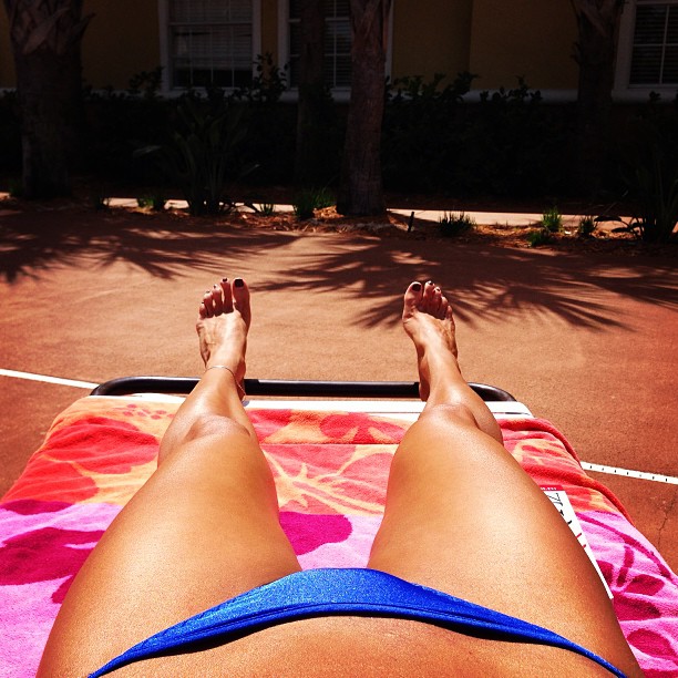 Anonymous in a bikini