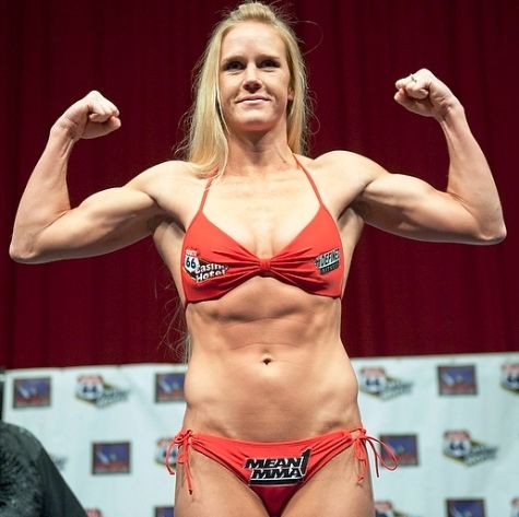 Holly Holm in a bikini