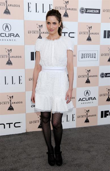 Amanda Peet Film Independent Spirit awards at Santa Monica Beach on February 26, 2011