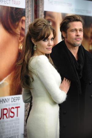Angelina Jolie the Tourist world premiere in New York on December 6, 2010