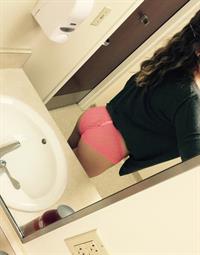 Anonymous in lingerie taking a selfie and - ass