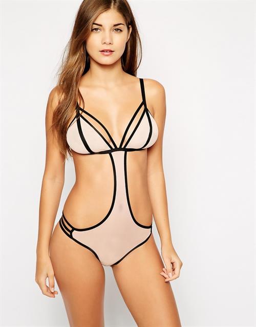 Gabriela Salles in lingerie