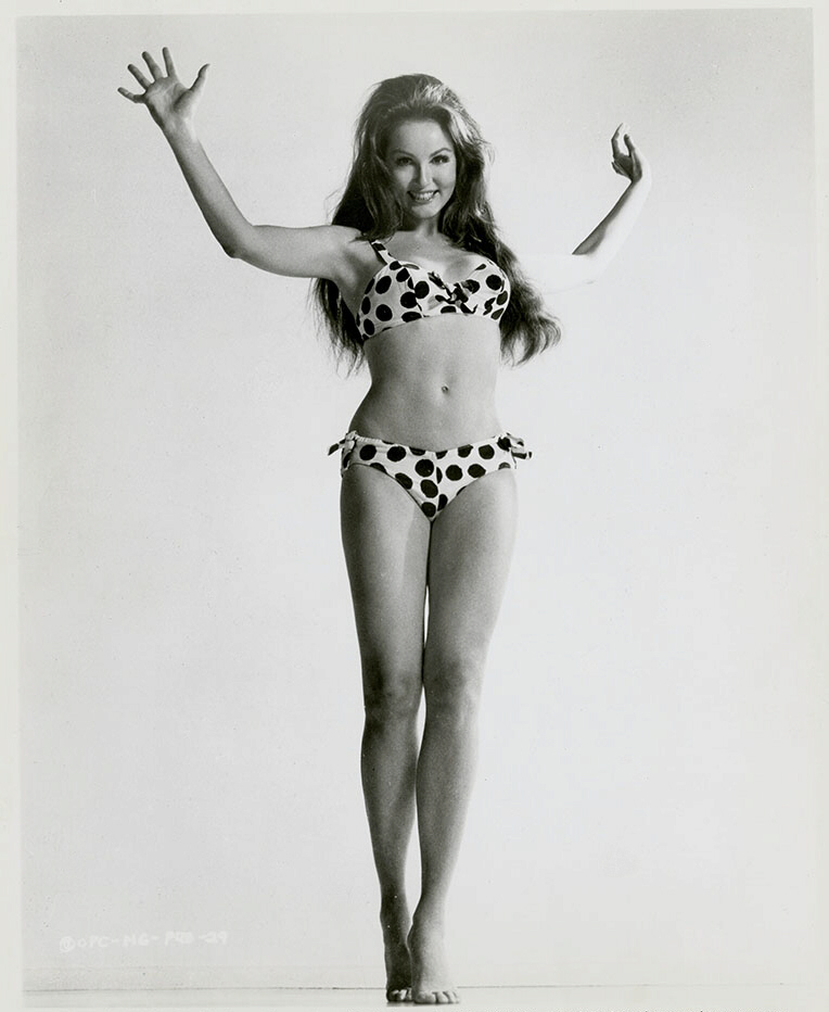 Julie Newmar in a bikini
