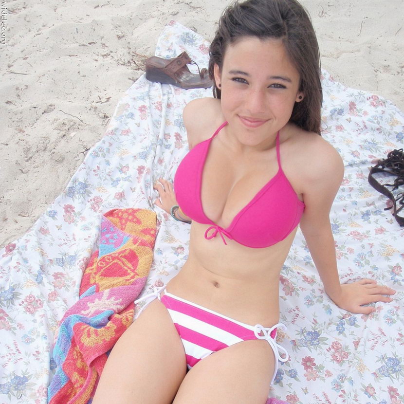 Angie Varona in a bikini