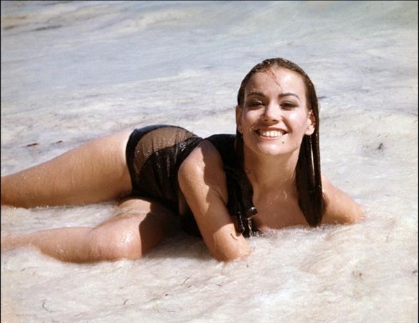 Claudine Auger in a bikini