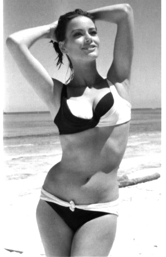 Claudine Auger in a bikini