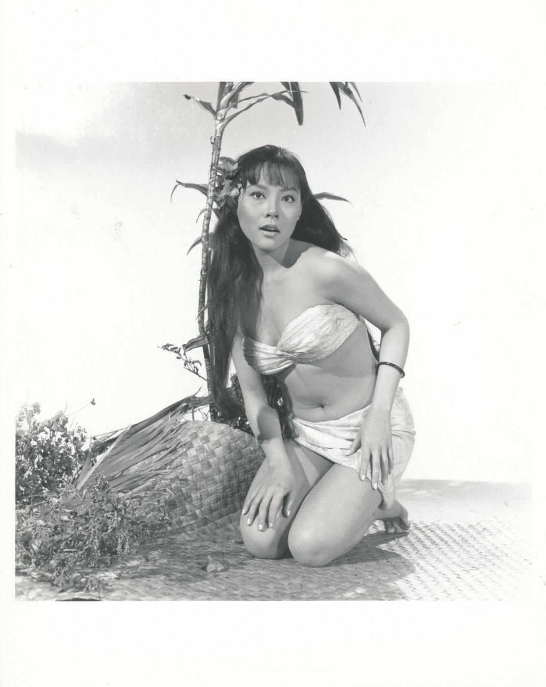 Irene Tsu in a bikini