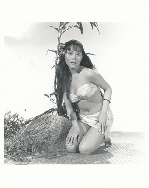 Irene Tsu in a bikini