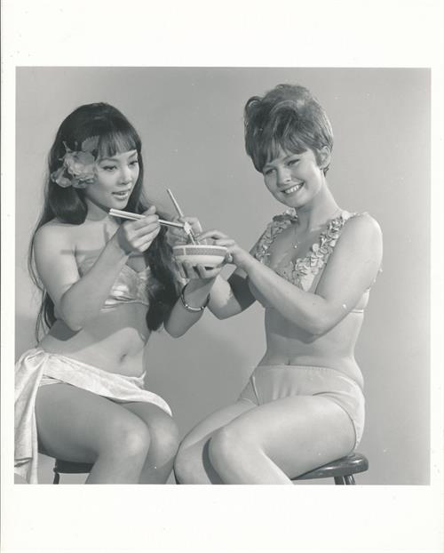 Irene Tsu in a bikini