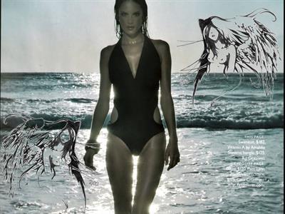 Alessandra Ambrosio in a bikini