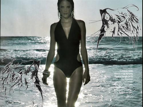 Alessandra Ambrosio in a bikini