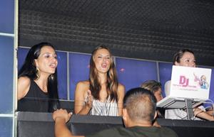 Alessandra Ambrosio parties at MYNT nightclub in Southbeach 