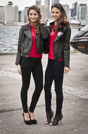 Alessandra Ambrosio the grand opening of a Victoria Secrets store in Toronto on October 28, 2010 