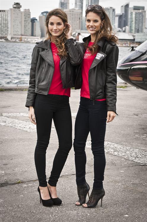 Alessandra Ambrosio the grand opening of a Victoria Secrets store in Toronto on October 28, 2010 