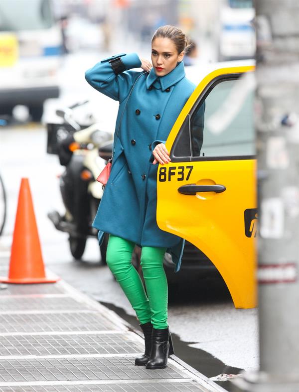 Jessica Alba out and about in New York City on January 15, 2012