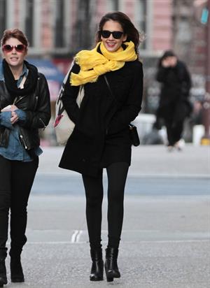 Jessica Alba out and about in New York on March 9, 2012
