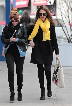 Jessica Alba out and about in New York on March 9, 2012