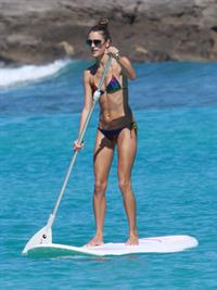 Alessandra Ambrosio in St Barth French West Indies on January 23, 2010