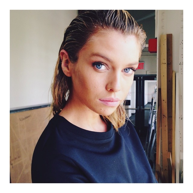Stella Maxwell taking a selfie