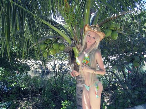 Valeria Lukyanova in a bikini