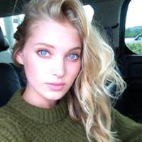 Elsa Hosk taking a selfie