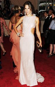 Alessandra Ambrosio attends the Metropolitan Museum of Arts 2010 costume institute ball on May 2, 2010 in New York City