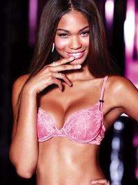 Chanel Iman in lingerie