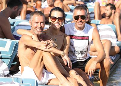 Alessandra Ambrosio in a bikini