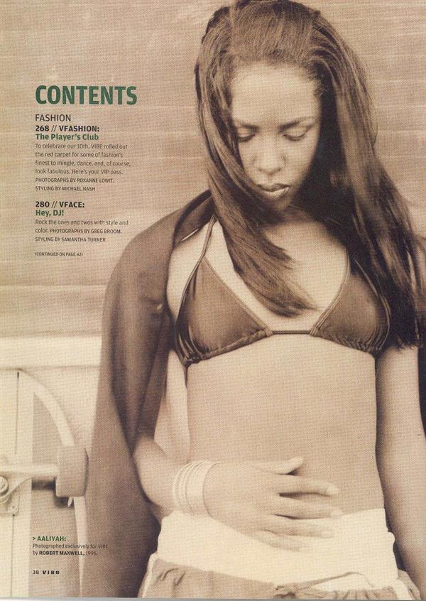 Aaliyah in a bikini