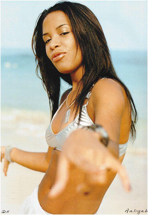Aaliyah in a bikini