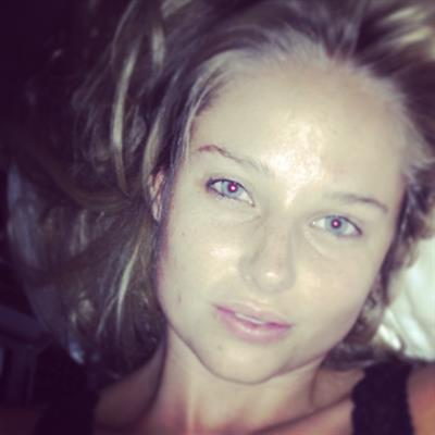 Genevieve Morton taking a selfie