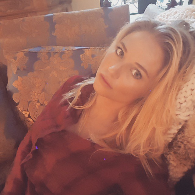 Genevieve Morton taking a selfie