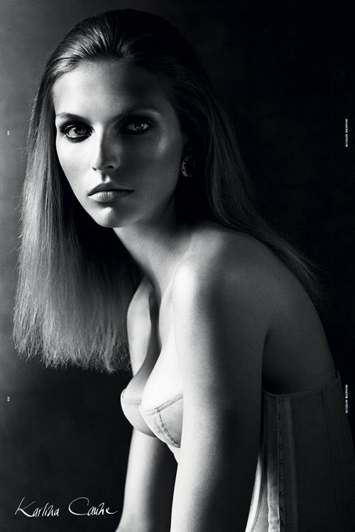 Karlina Caune in lingerie