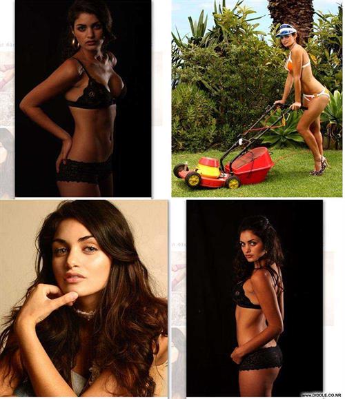 Gabriella Demetriades in lingerie