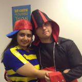 Me and my boyfriend on Halloween
