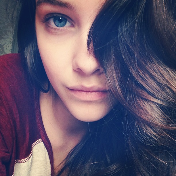 Barbara Palvin taking a selfie
