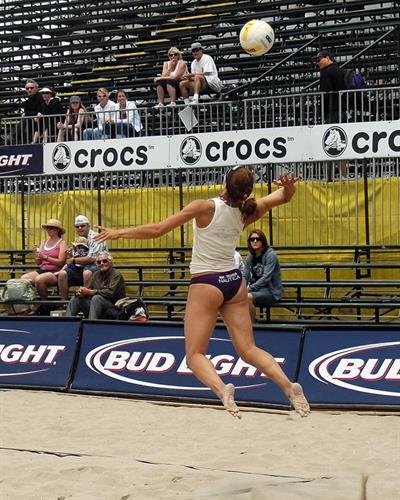 Misty Elizabeth May-Treanor is an American professional beach volleyball player best known for playing with Kerri Walsh in the Olympics in Athens 2004, Beijing 2008 and London 2012.

She also teamed up with Holly McPeak for the Sydney 2000 Olympics
