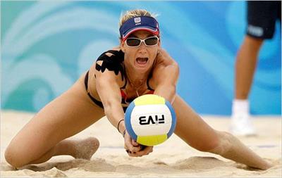 Kerri Lee Walsh-Jennings is an American professional beach volleyball player best known for playing with Misty May-Treanor in the Olympics in Athens 2004, Beijing 2008 and London 2012.

She also played in the Sydney 2000 Olympics on the U.S. women's indoor volleyball team