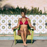 Tianna Gregory in a bikini