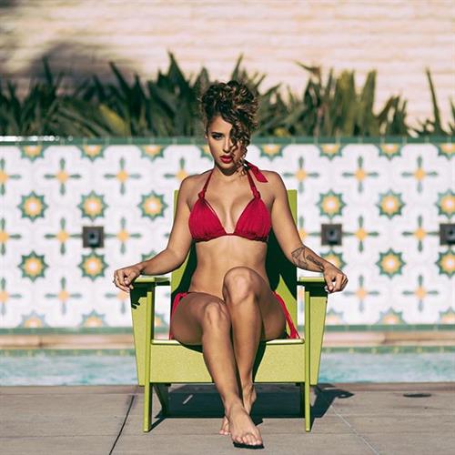 Tianna Gregory in a bikini