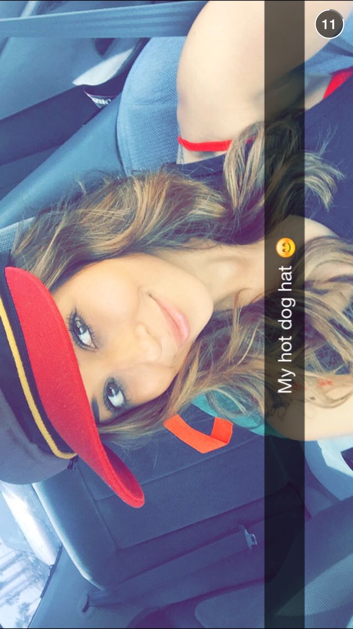 Tianna Gregory taking a selfie