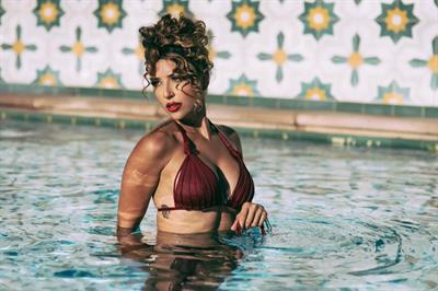 Tianna Gregory in a bikini