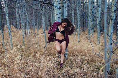 Tianna Gregory in lingerie