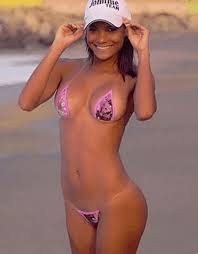 Cecilia Carrillo in a bikini